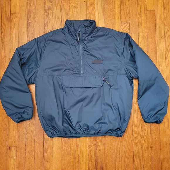 Eddie Bauer EBTEK Anorak Pullover Jacket L Thinsulate Lite Loft Teal Purple